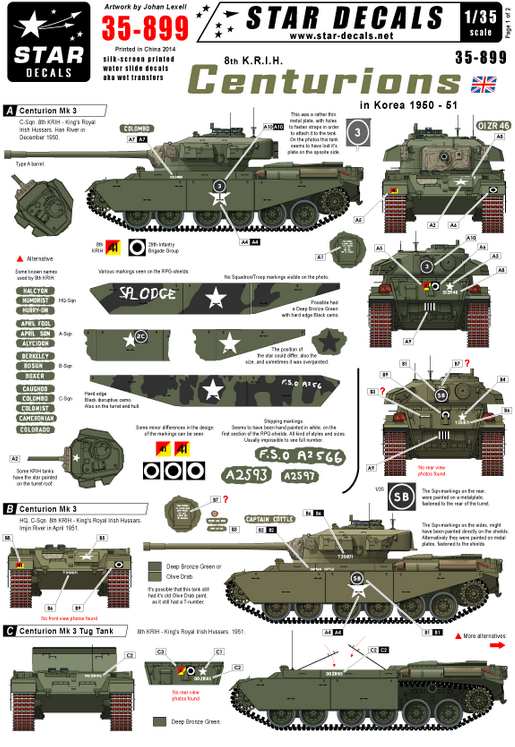 1:35 8th K.R.I.H Centurions in the Korean War 1950-51.