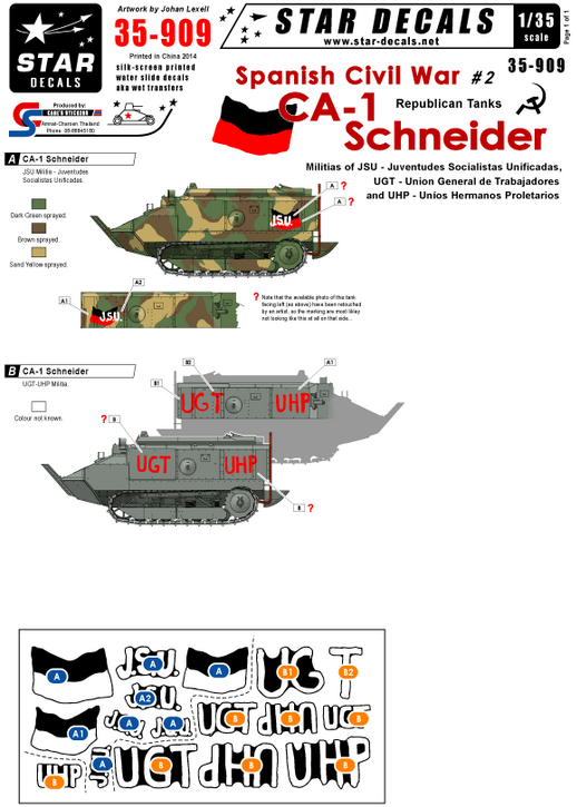 1:35 Spanish Civil War # 2. CA-1 Schneider.