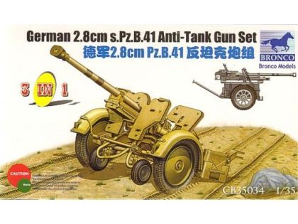 1:35 German 2.8cm s.Pz.B.41 Anti-Tank Gun Set