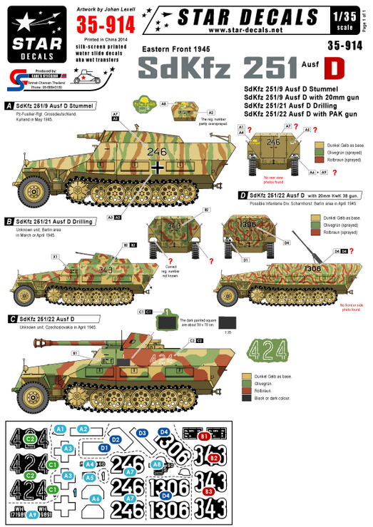 1:35 Eastern front 1945 SdKfz 251 Ausf D