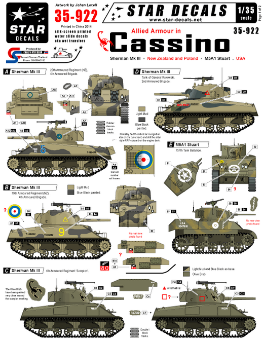 1:35 Allied armour in Cassino. New Zealand, Poland and USA