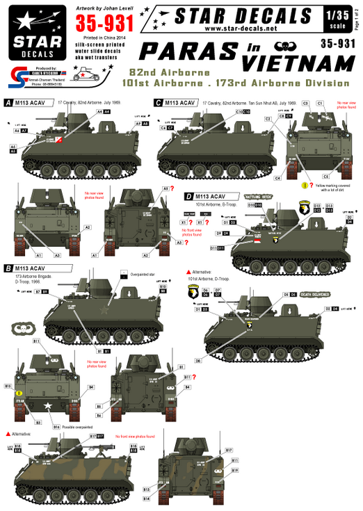 1:35 US Paras in Vietnam. M113 ACAV.