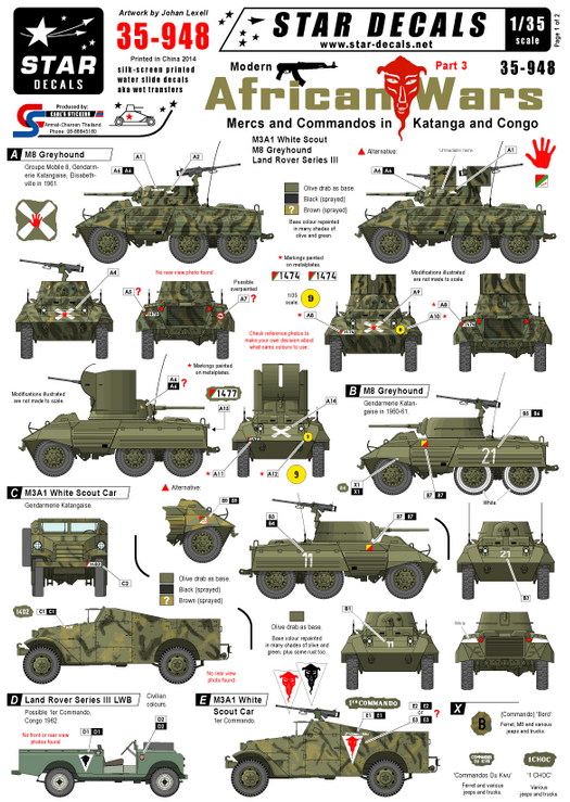 1:35 Modern African Wars # 3. Mercs and Commandos in Katanga/Congo.