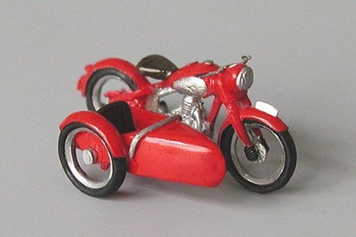1:87 Jawa 250 Perak with sidecar year 1946