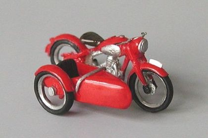1:87 Jawa 250 Perak with sidecar year 1946