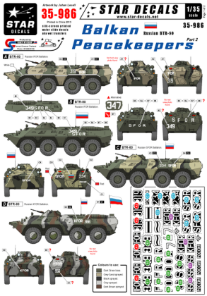 1:35 Balkan Peacekeepers # 2. Russian BTR-80.