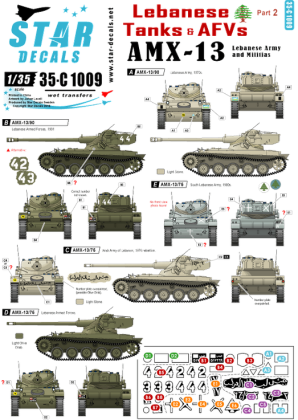 1:35 Lebanese Tanks & AFVs # 2. AMX-13. Lebanese Army and militias