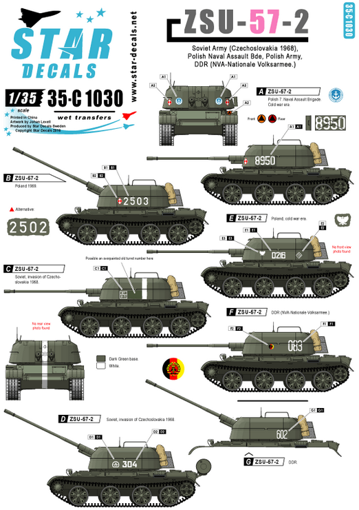 1:35 ZSU-57-2. Soviet, Poland and DDR.