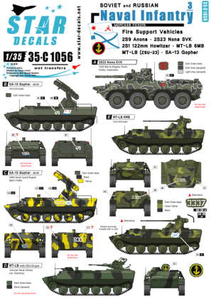 1:35 Soviet/Russian Naval Infantry # 3. Fire Support and AA.