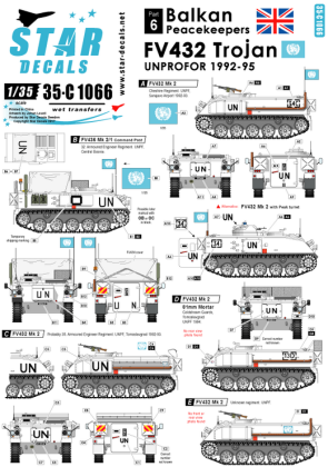 1:35 Balkan Peacekeepers # 6. FV 432 Trojan. UNPROFOR in Bosnia.