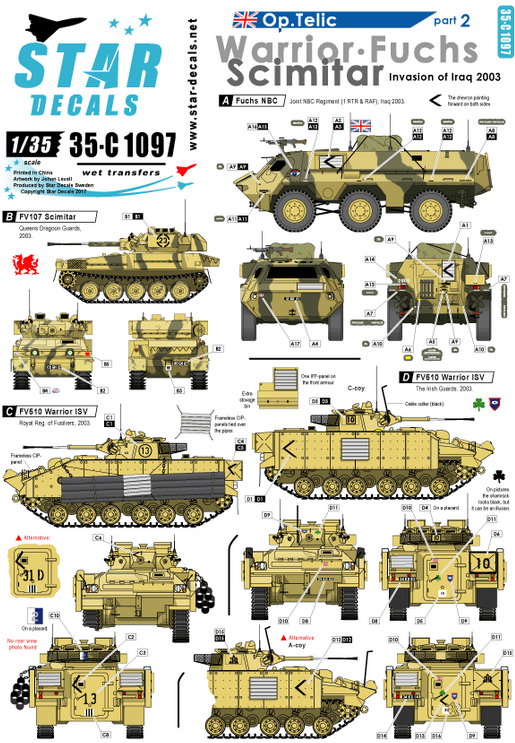 1:35 Op. Telic # 2. Warrior, Fuchs NBC, Scimitar. Invasion of Iraq 2003.