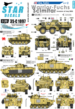 1:35 Op. Telic # 2. Warrior, Fuchs NBC, Scimitar. Invasion of Iraq 2003.