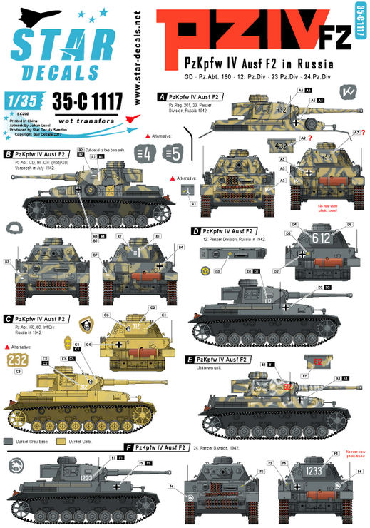 1:35 PzKpfw IV F2. PzKpfw IV F2 (early G) in Russia.