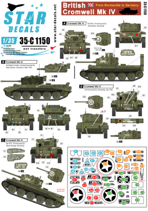 1:35 British Cromwell Mk IV. From Normandie to Germany.