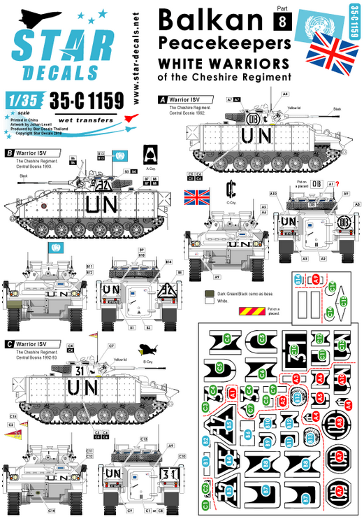 1:35 Balkan Peacekeepers # 8. White Warriors of the Cheshire Regiment in Bosnia.