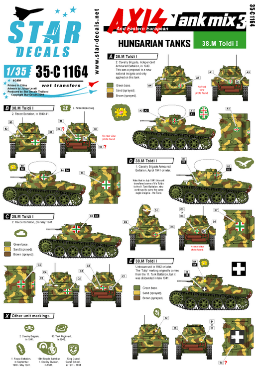 1:35 Axis Tank mix # 3. Hungarian tanks in WW2, 38.M Toldi I