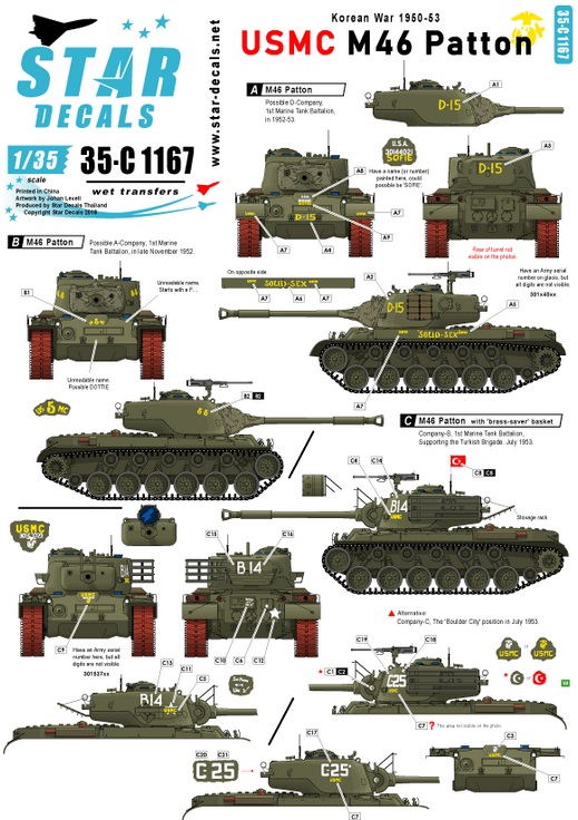 1:35 Korean War USMC M46 Patton