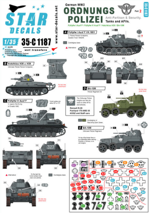 1:35 Ordnungs Polizei # 2. Tanks and AFVs mix. Anti Partisan and security service.