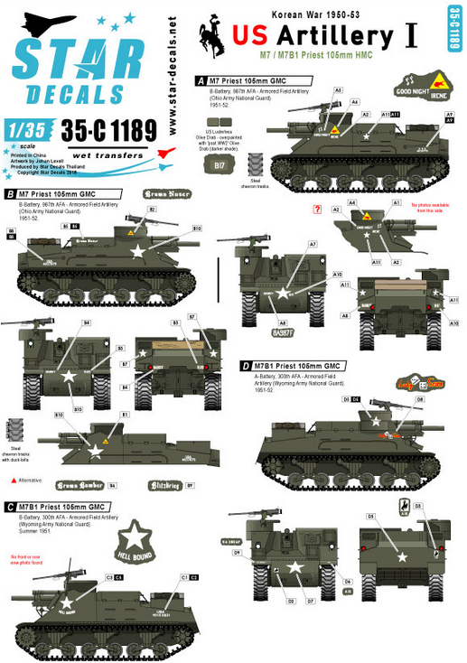1:35 Korean War - US Artillery # 1. M7 Priest.