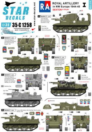 1:35 Royal Artillery # 1. Sexton 25 pnd in NW Europe.