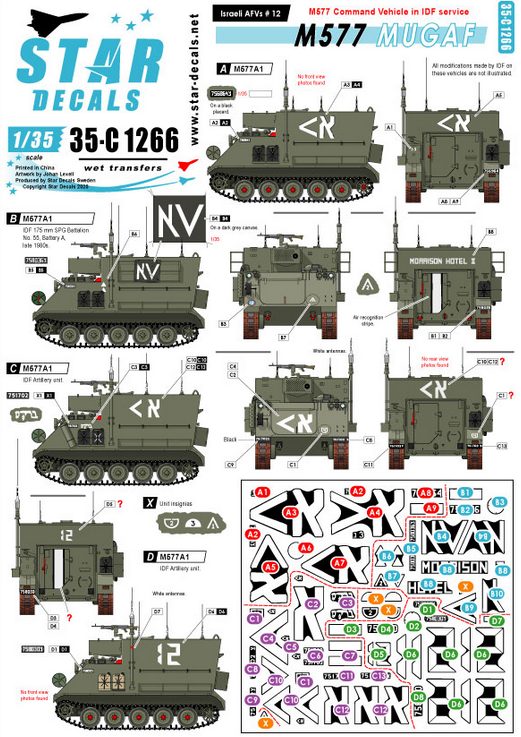 1:35 Israeli AFVs # 12. M577 Mugaf in IDF service.