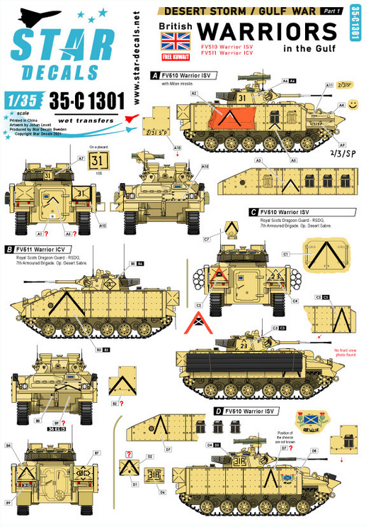 1:35 Desert Storm 1. British Warriors in the Gulf 1990-91.