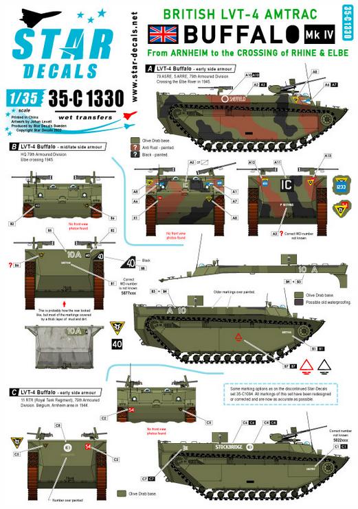 1:35 British LVT-4 Buffalo Mk IV. From Arnheim to the crossing of Rhine and Elbe Rivers.