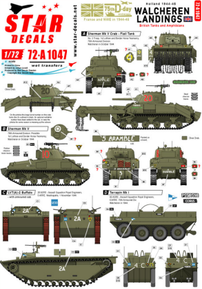 1:72 Walcheren Landings. British tanks and amphibians in Holland 1944-45.