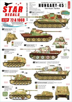 1:72 Hungary '45 # 1. German tanks and AFVs in Hungary 1944-45.