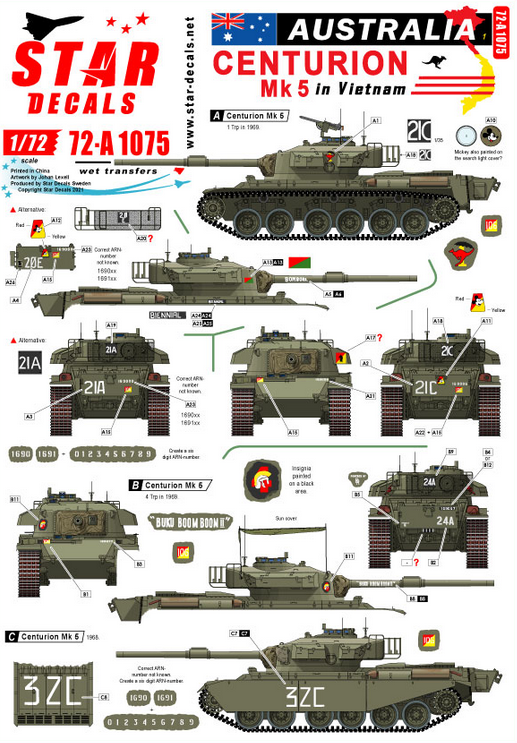 1:72 Australia in Vietnam 1. Aussie Centurion Mk 5.