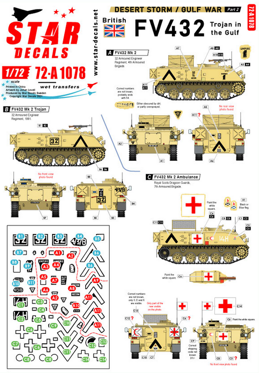 1:72 Desert Storm 2. British FV432 in the Gulf 1990-91.