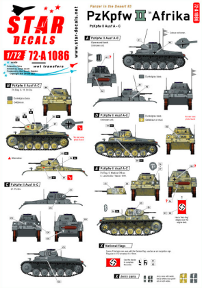 1:72 Panzer in the Desert # 3. PzKpfw II Ausf A-C, in North Africa