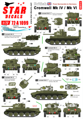 1:72 British Cromwell Mk IV / VI. From Normandy to Germany.