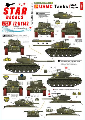 1:72 Korean War 1950-53 #3 - USMC Tanks Patton - M46 Patton