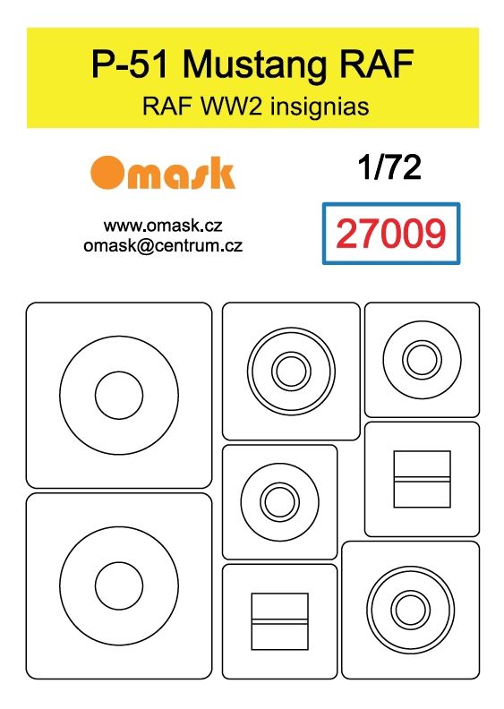 1:72 P-51 Mustang RAF insignias