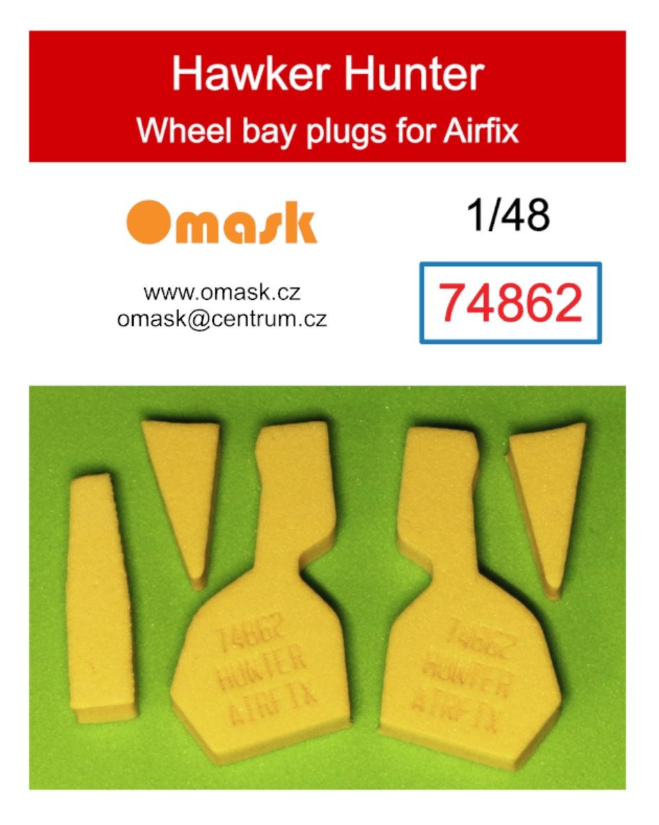 1:48 Hawker Hunter wheel bay plugs (for Airfix)