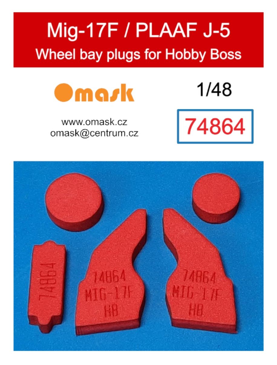 1:48 48 Mig-17F / PLAAF J-5 wheel bay plugs (for Hobby Boss)