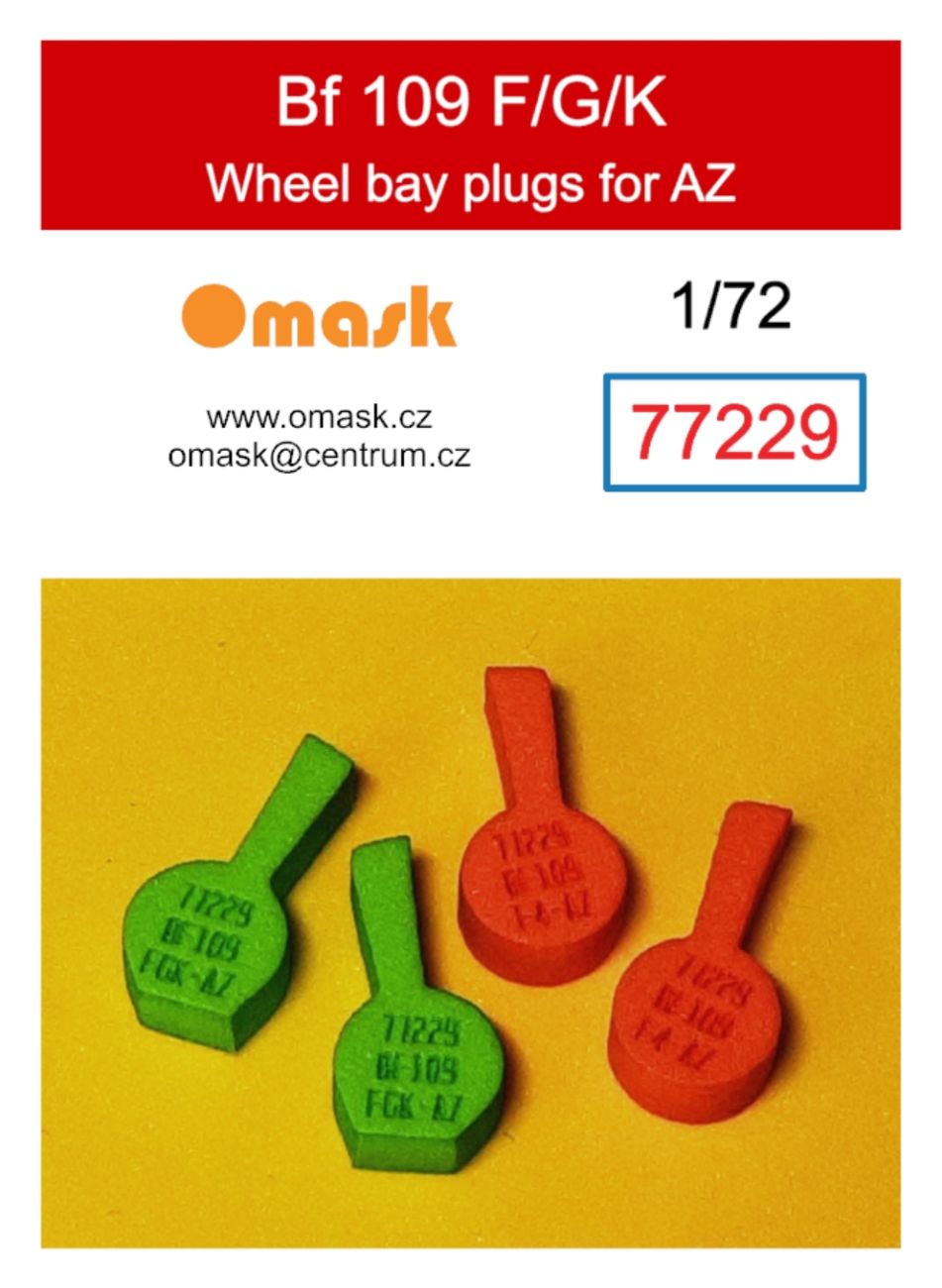 1:72 Bf 109 F/G/K wheel bay plugs (for AZ)