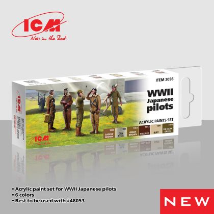Acrylic Paint Set for WWII Japanese Pilots