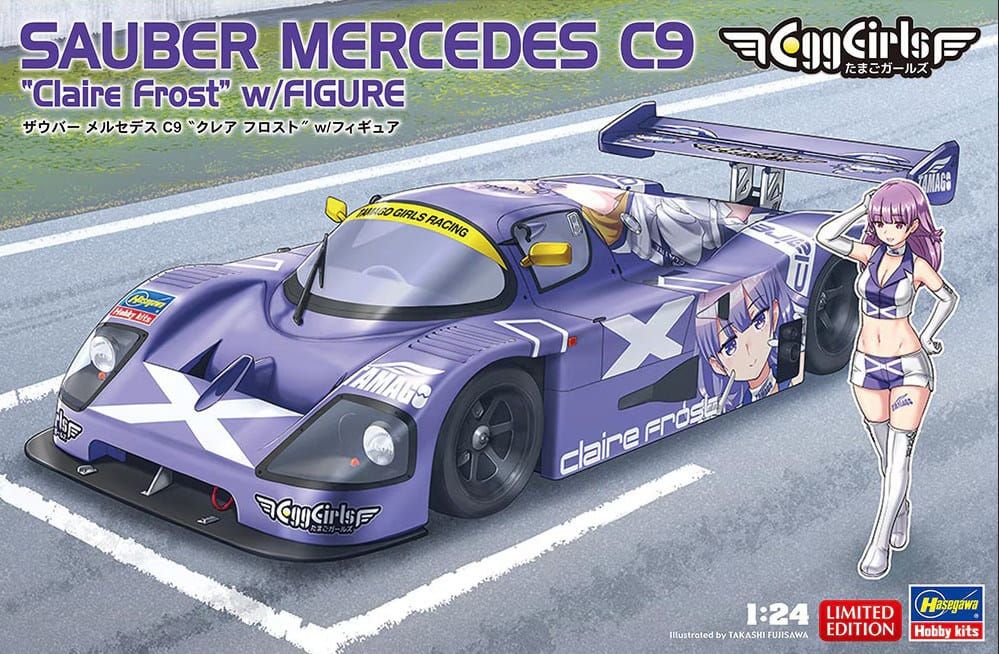1:24 Egg Girls Sauber Mercedes C9 Claire Frost w/Figure
