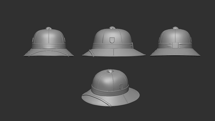 1:16 German Tropical Pith Helmet 