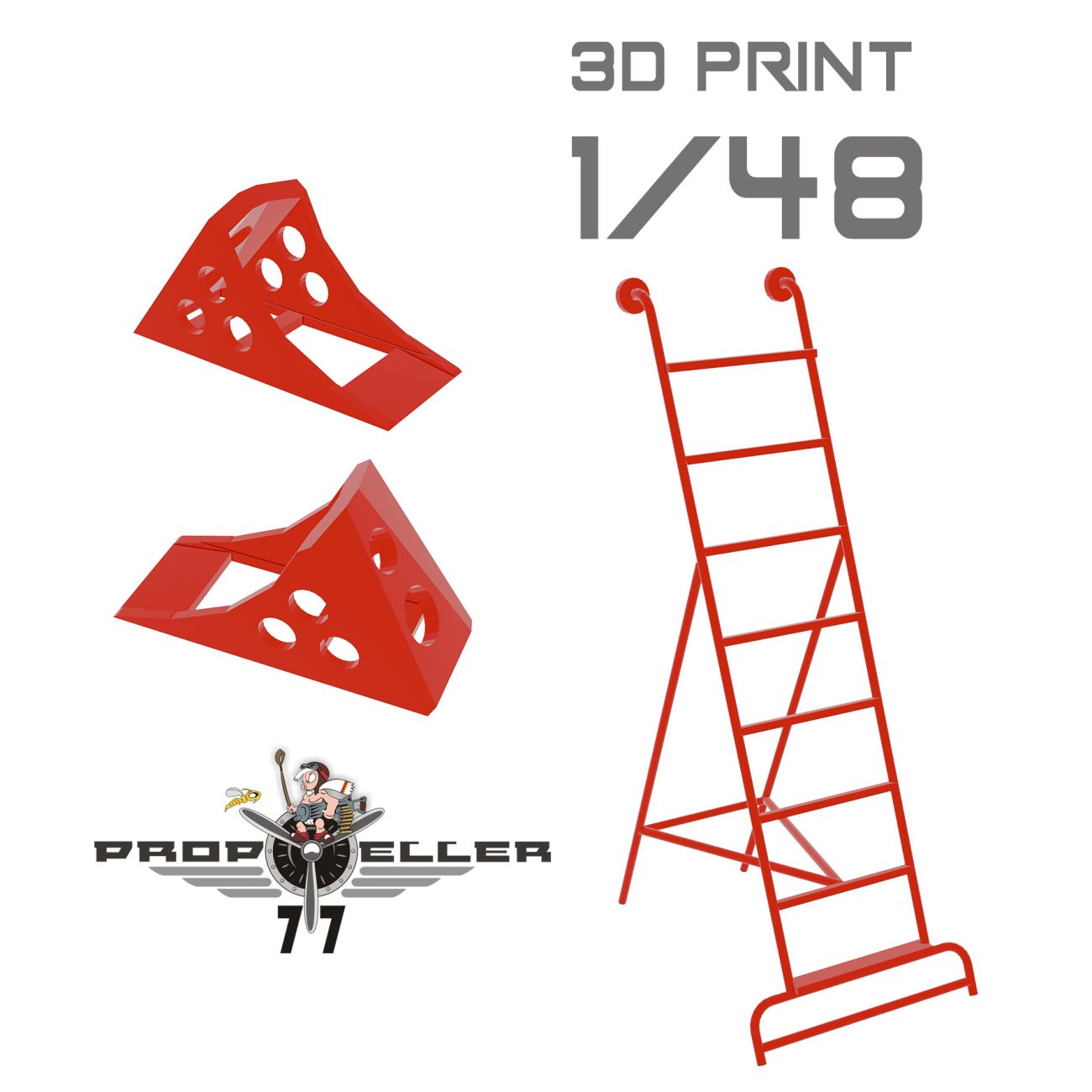 1:48 MIG-21 LADDER WITH CHOCKS