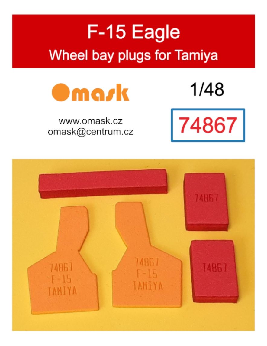 1:48 F-15 Eagle wheel bay plugs (for Tamiya)