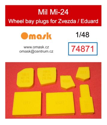 1:48 Mil Mi-24 wheel bay plugs (for Zvezda/Eduard)