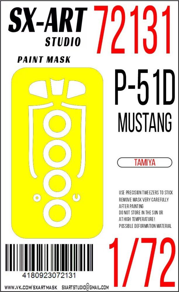 1:72 Paint mask P-51D (TAM)