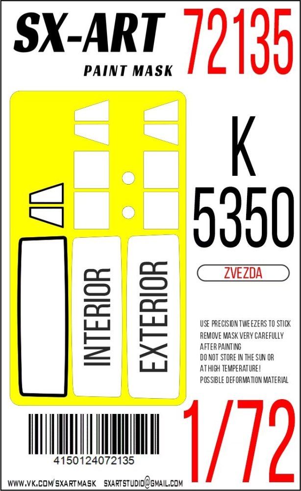 1:72 Paint mask K-5350 Mustang (ZVE)