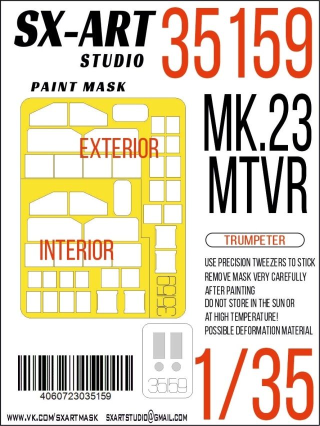 1:35 Paint mask MK.23 MTVR (TRUMP)