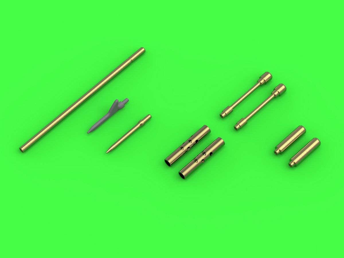 1:48 F4F-3 Wildcat Late .50 Browning Gun Barrels with Round Holes & Pitot Tube (two options)