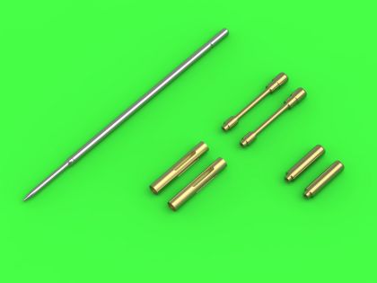 1:32 F4F-3 Wildcat EARLY (pre-war) - .50 Browning gun barrels with oblong holes & early Pitot Tube