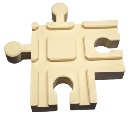 4-Way Intersection For Wooden Tracks